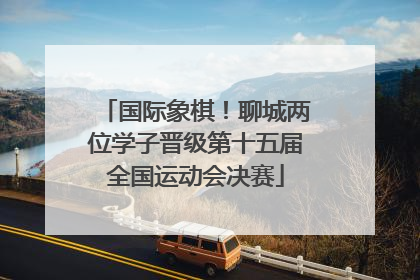 国际象棋！聊城两位学子晋级第十五届全国运动会决赛