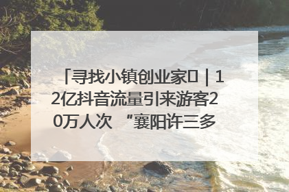 寻找小镇创业家㊱｜12亿抖音流量引来游客20万人次 “襄阳许三多”爆改家乡打造网红村