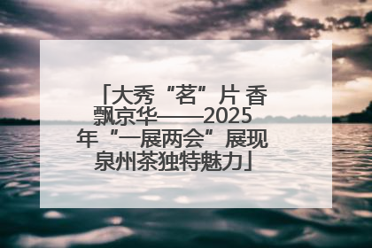 大秀“茗”片 香飘京华——2025年“一展两会”展现泉州茶独特魅力