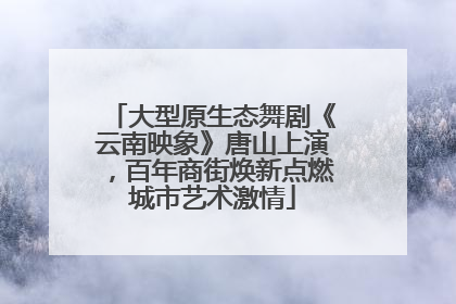 大型原生态舞剧《云南映象》唐山上演，百年商街焕新点燃城市艺术激情