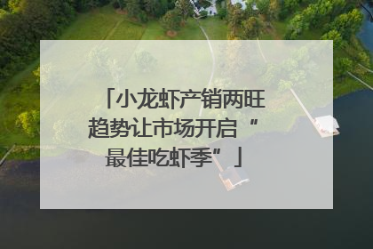 小龙虾产销两旺趋势让市场开启“最佳吃虾季”