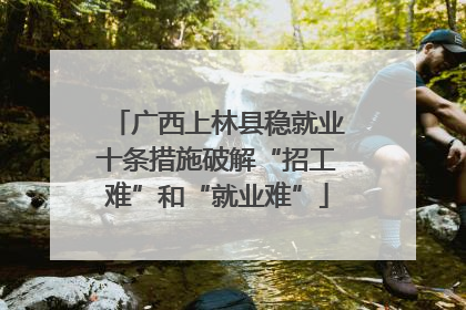 广西上林县稳就业十条措施破解“招工难”和“就业难”