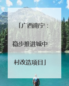 广西南宁：稳步推进城中村改造项目