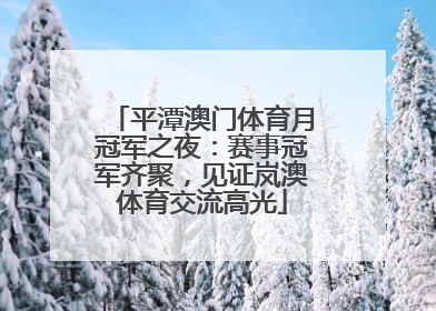 平潭澳门体育月冠军之夜：赛事冠军齐聚，见证岚澳体育交流高光