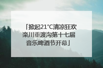 掀起21℃清凉狂欢 栾川重渡沟第十七届音乐啤酒节开幕