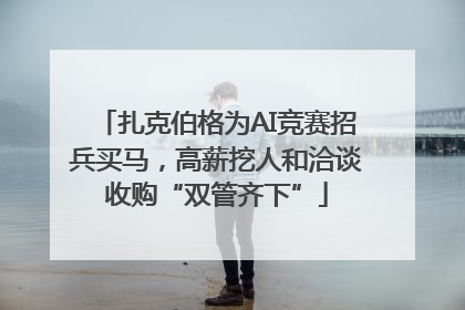扎克伯格为AI竞赛招兵买马，高薪挖人和洽谈收购“双管齐下”