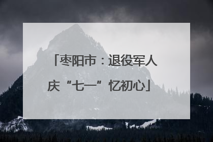 枣阳市：退役军人庆“七一”忆初心