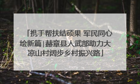 携手帮扶结硕果 军民同心绘新篇∣赫章县人武部助力大凉山村阔步乡村振兴路
