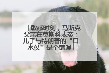 敏感时刻，马斯克父亲在莫斯科表态：儿子与特朗普的“口水仗”是个错误