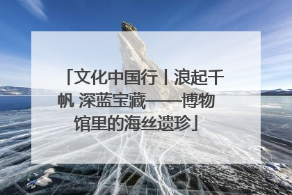 文化中国行丨浪起千帆 深蓝宝藏——博物馆里的海丝遗珍