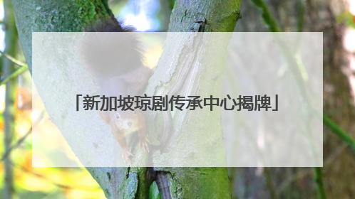 新加坡琼剧传承中心揭牌