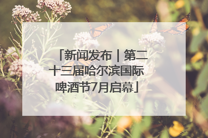 新闻发布｜第二十三届哈尔滨国际啤酒节7月启幕