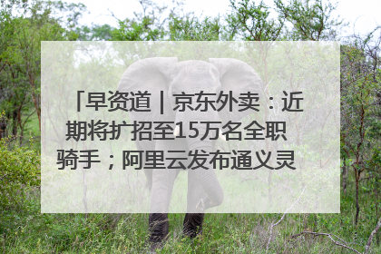早资道｜京东外卖：近期将扩招至15万名全职骑手；阿里云发布通义灵码AI IDE