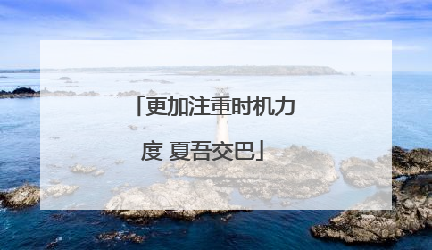 更加注重时机力度 夏吾交巴