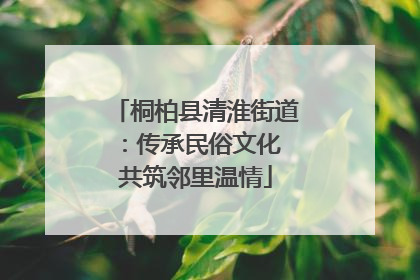 桐柏县清淮街道：传承民俗文化 共筑邻里温情