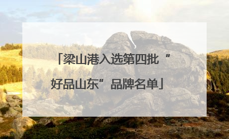 梁山港入选第四批“好品山东”品牌名单