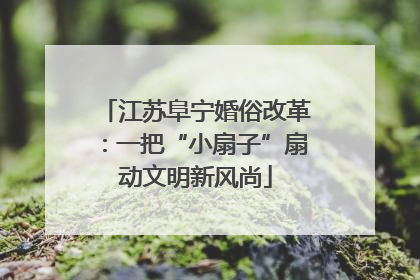 江苏阜宁婚俗改革：一把“小扇子”扇动文明新风尚