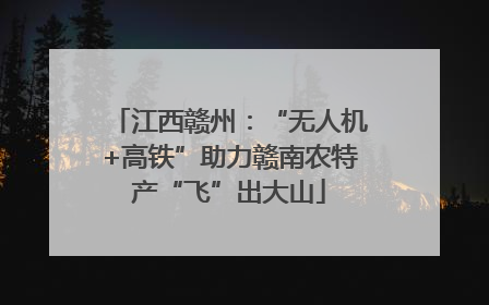 江西赣州：“无人机+高铁”助力赣南农特产“飞”出大山