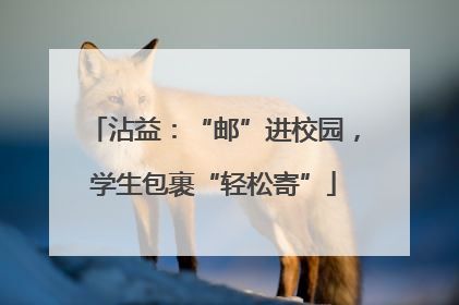 沾益：“邮”进校园，学生包裹“轻松寄”