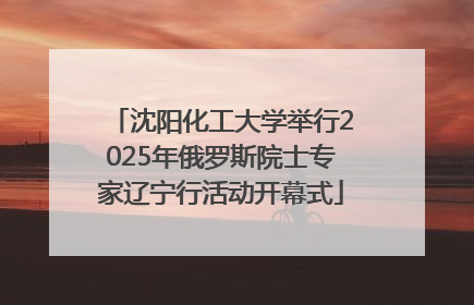 沈阳化工大学举行2025年俄罗斯院士专家辽宁行活动开幕式