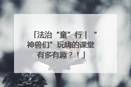 法治“童”行｜“神兽们”玩嗨的课堂有多有趣？！