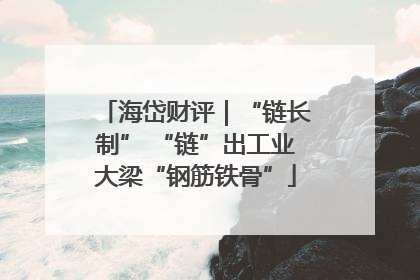 海岱财评｜“链长制” “链”出工业大梁“钢筋铁骨”