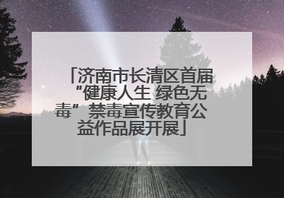 济南市长清区首届“健康人生 绿色无毒”禁毒宣传教育公益作品展开展