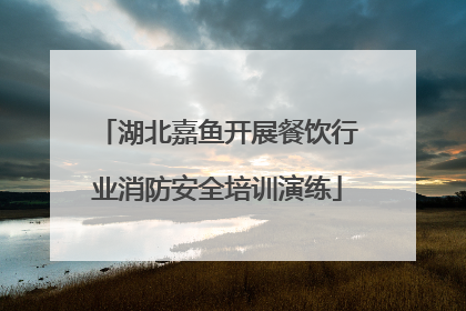 湖北嘉鱼开展餐饮行业消防安全培训演练
