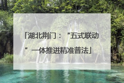 湖北荆门：“五式联动”一体推进精准普法