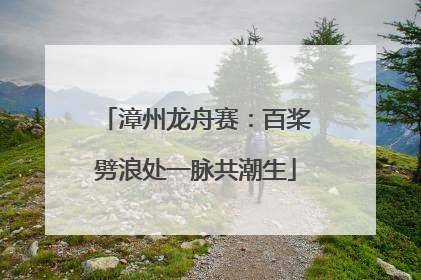 漳州龙舟赛：百桨劈浪处一脉共潮生