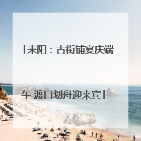 耒阳：古街铺宴庆端午 渡口划舟迎来宾