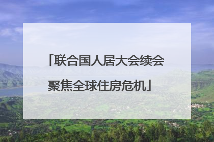 联合国人居大会续会聚焦全球住房危机