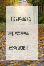 苏丹新总理伊德里斯宣誓就职