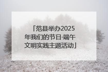 范县举办2025年我们的节日·端午文明实践主题活动