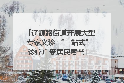 辽源路街道开展大型专家义诊 “一站式”诊疗广受居民赞誉