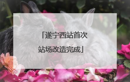 遂宁西站首次站场改造完成