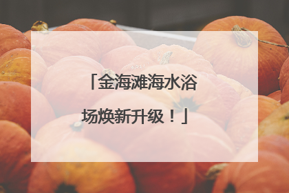 金海滩海水浴场焕新升级！