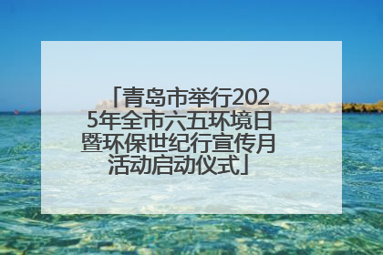 青岛市举行2025年全市六五环境日暨环保世纪行宣传月活动启动仪式