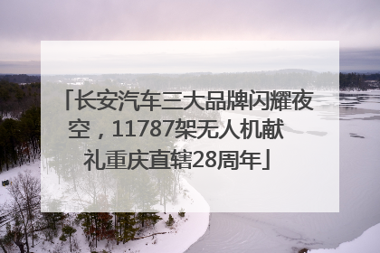 长安汽车三大品牌闪耀夜空，11787架无人机献礼重庆直辖28周年