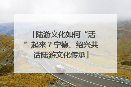 陆游文化如何“活 ”起来？宁德、绍兴共话陆游文化传承