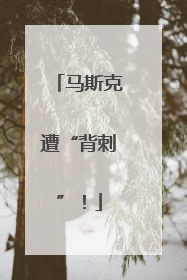 马斯克遭“背刺”！