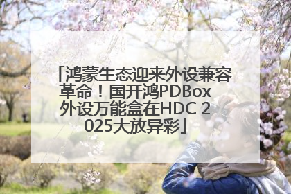 鸿蒙生态迎来外设兼容革命！国开鸿PDBox外设万能盒在HDC 2025大放异彩