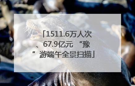 1511.6万人次、67.9亿元 “豫”游端午全景扫描