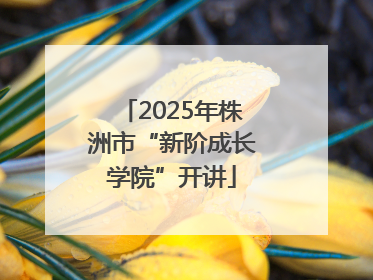 2025年株洲市“新阶成长学院”开讲