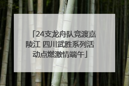 24支龙舟队竞渡嘉陵江 四川武胜系列活动点燃激情端午
