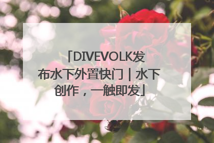 DIVEVOLK发布水下外置快门｜水下创作，一触即发