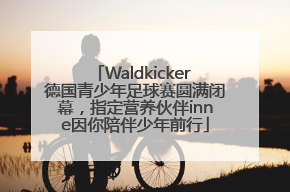 Waldkicker德国青少年足球赛圆满闭幕，指定营养伙伴inne因你陪伴少年前行
